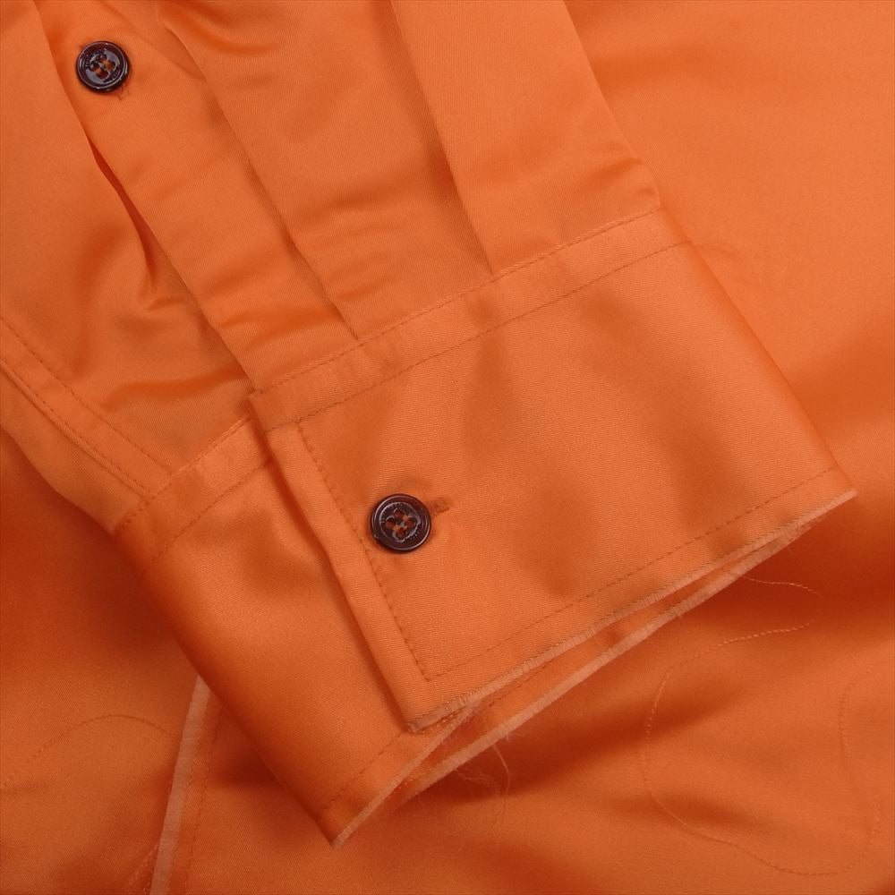 OFF-WHITE オフホワイト 19AW OMGA094F19F18025 Arrow Print Shirt バック アロー プリント オーバーサイズ シャツ  オレンジ系 M【中古】