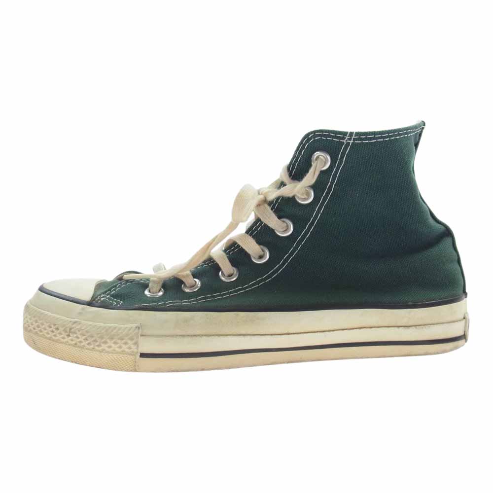 CONVERSE コンバース 90s USA製 ALL STAR HI オールスター ハイカット キャンバス スニーカー グリーン系 5.5【中古】