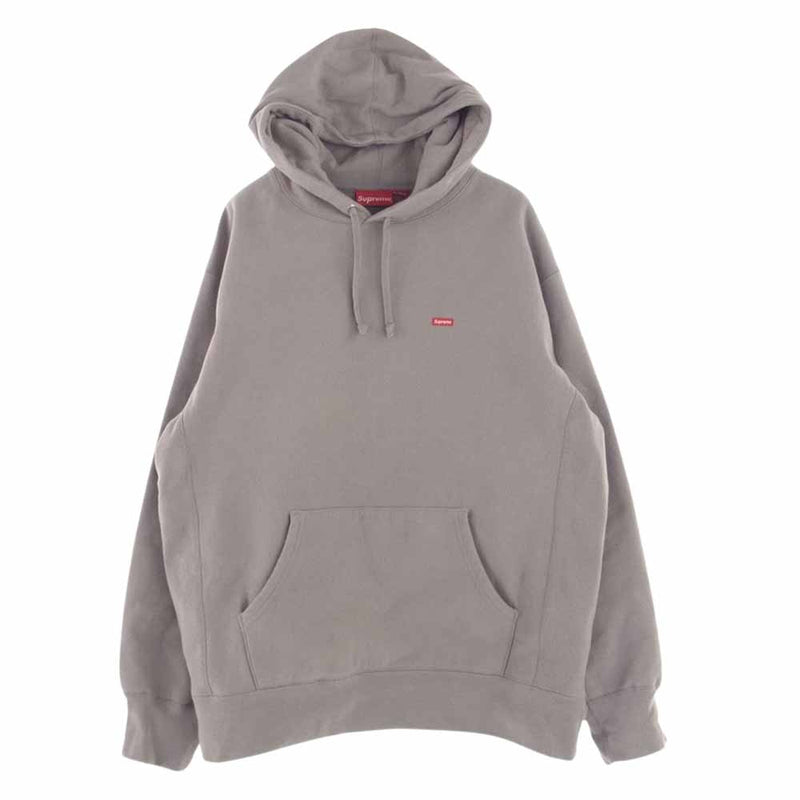 Supreme シュプリーム 22AW  Small Box Hooded Sweatshirt スモール ロゴ ボックスロゴ スウェット パーカー ベージュ系 L【中古】