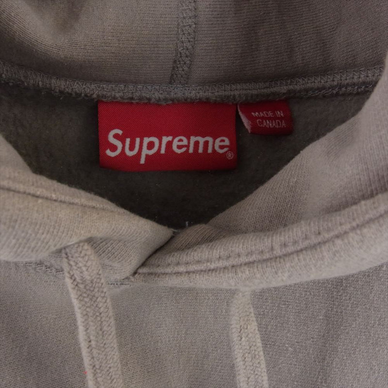 Supreme シュプリーム 22AW  Small Box Hooded Sweatshirt スモール ロゴ ボックスロゴ スウェット パーカー ベージュ系 L【中古】