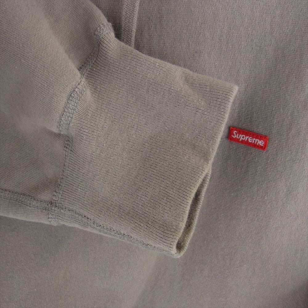 Supreme シュプリーム 22AW  Small Box Hooded Sweatshirt スモール ロゴ ボックスロゴ スウェット パーカー ベージュ系 L【中古】