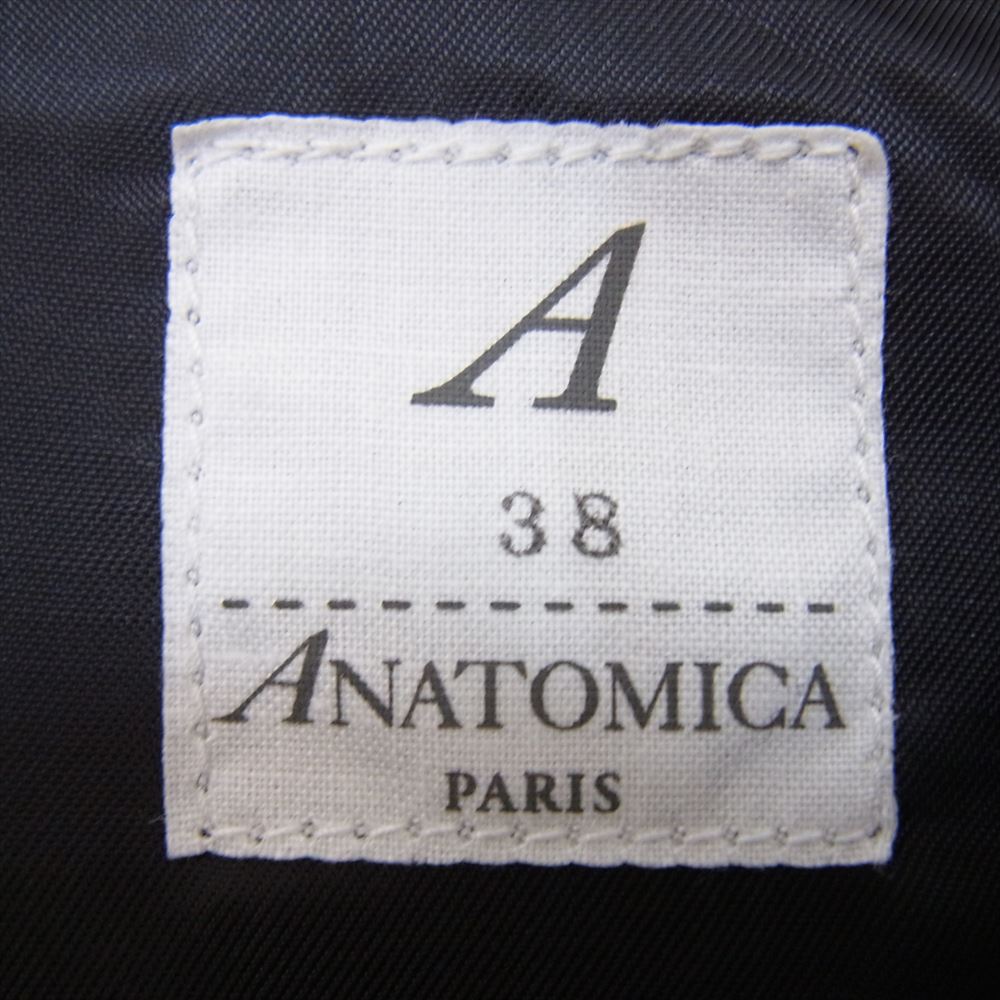 ANATOMICA アナトミカ 21AW 530-562-05 ローファー ウール 三つボタン ジャケット ネイビー系 38【極上美品】【中古】