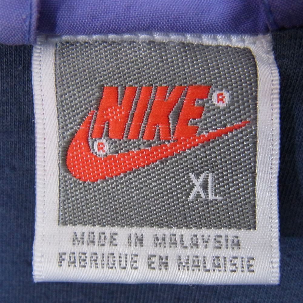 NIKE ナイキ 90s 銀タグ ロゴ刺繍 ナイロン ジャケット パープル系 XL【中古】