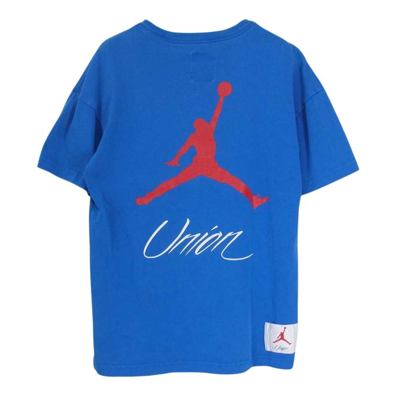 NIKE AIR JORDAN ナイキ ジョーダン BV1491-486 × UNION JORDAN FLIGHT COLLECTION TEE ユニオン ジョーダン フライト コレクション 半袖 Tシャツ ブルー系 XS【中古】