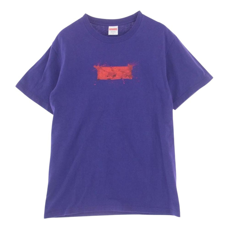 Supreme シュプリーム 22SS Ralph Steadman Box Logo Tee ラルフ ステッドマン ボックス ロゴ 半袖 Tシャツ パープル系 S【中古】