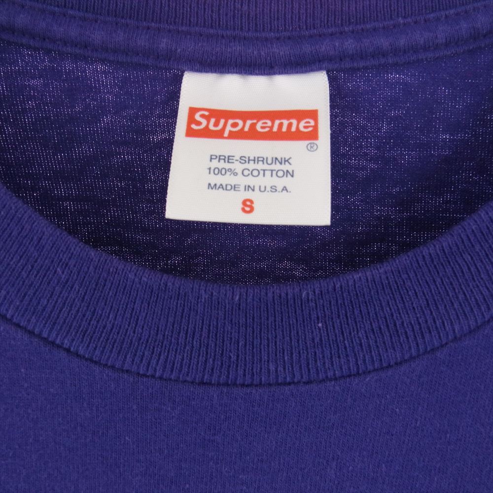 Supreme シュプリーム 22SS Ralph Steadman Box Logo Tee ラルフ ステッドマン ボックス ロゴ 半袖 Tシャツ パープル系 S【中古】