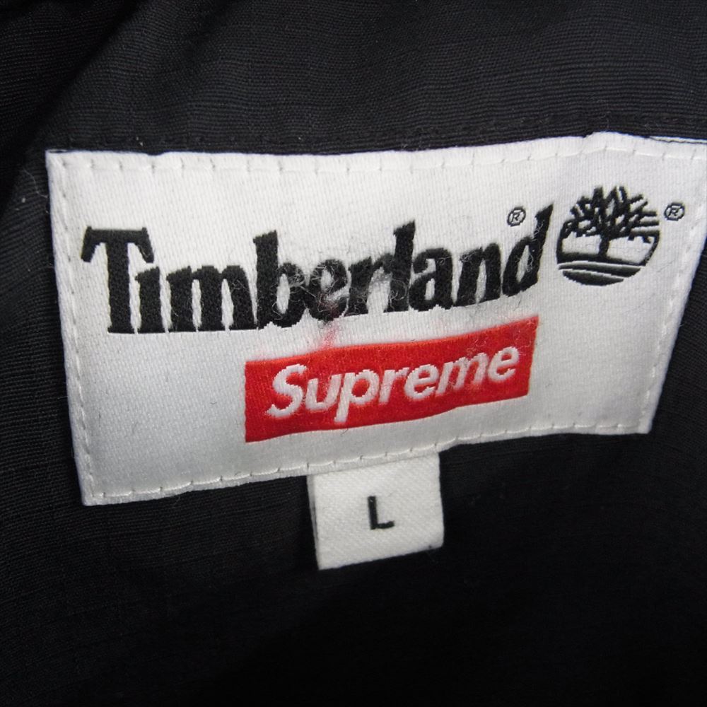 Supreme シュプリーム × Timberland ティンバーランド 21AW Reversible Ripstop Jacket リバーシブル ボア ジャケット ブラック系 L【中古】