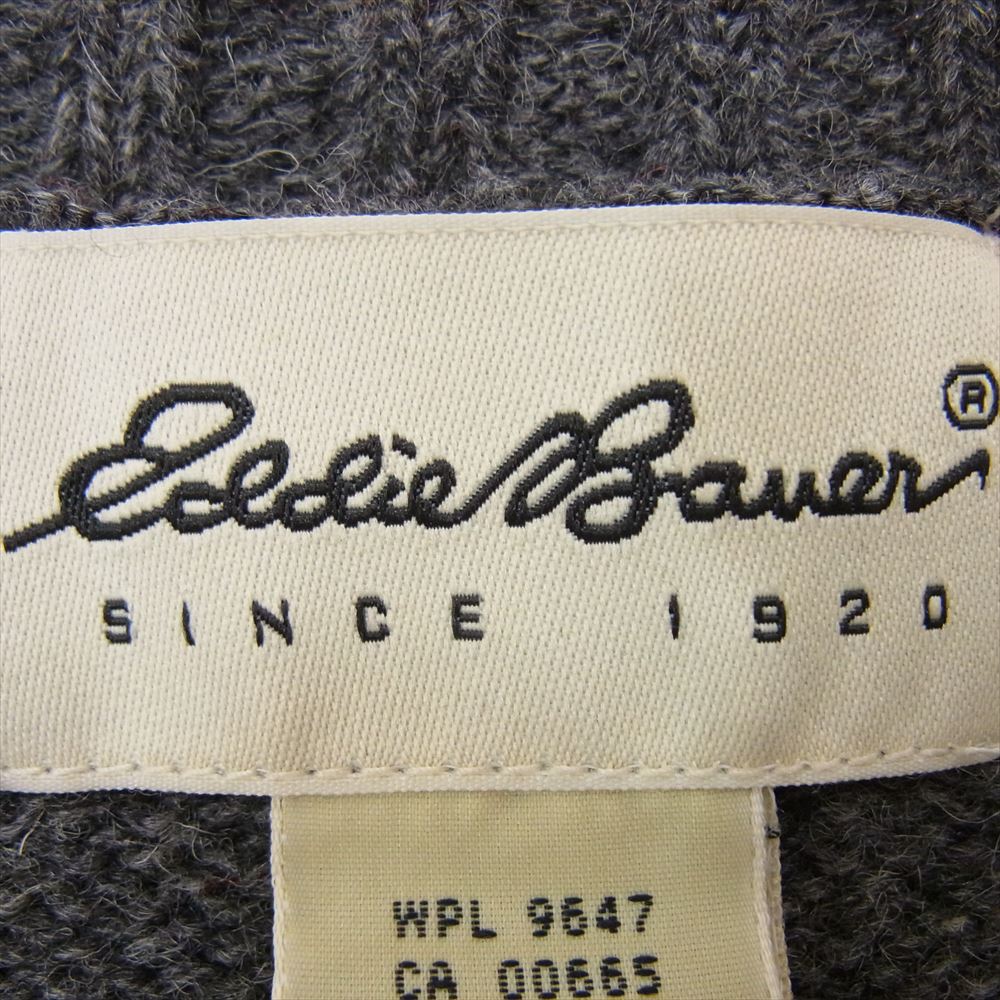Eddie Bauer エディー・バウアー Vネック ライン 長袖 ニット グレー系 M【中古】