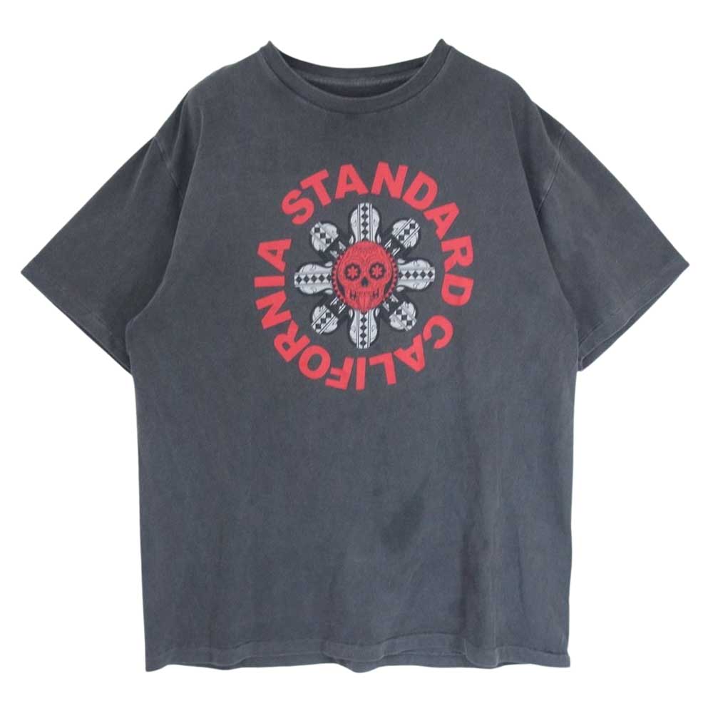 STANDARD CALIFORNIA スタンダードカリフォルニア × AH ANOTHER HEAVEN アナザーヘヴン プリント Tシャツ グレー系 XL【中古】