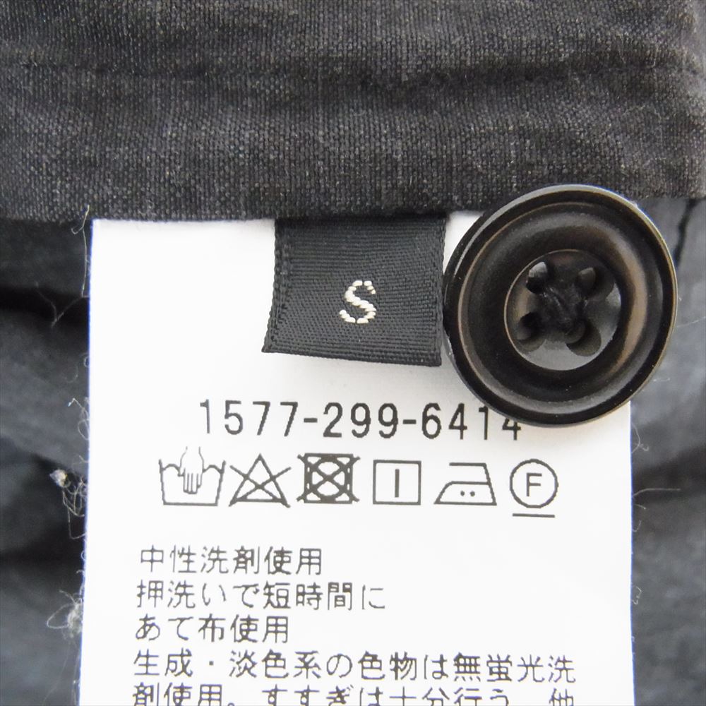 ルメール 1577-299-6414 国内正規品 シルク混  スタンドカラー グランパシャツ プルオーバー 長袖 ロングシャツ グレー系 S【中古】