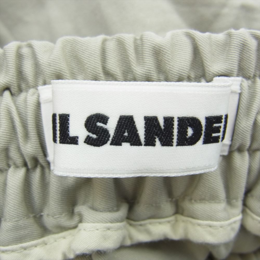 JIL SANDER ジルサンダー 21SS PR JM IM 0013 国内正規品 ドローコード コットン イージー パンツ ベージュ系 44【中古】