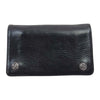CHROME HEARTS クロムハーツ（原本無） BEYOND COOL購入証明書付属 1ZIP 1ジップ フローラルボタン レザー ウォレット 財布 ブラック系【中古】