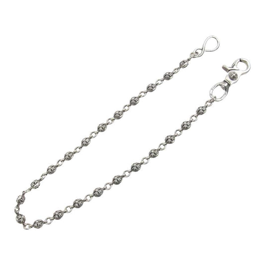 CHROME HEARTS クロムハーツ（原本無） 2BALL LONG-S 1クリップ ロング クロスボール ウォレット チェーン シルバー系【中古】
