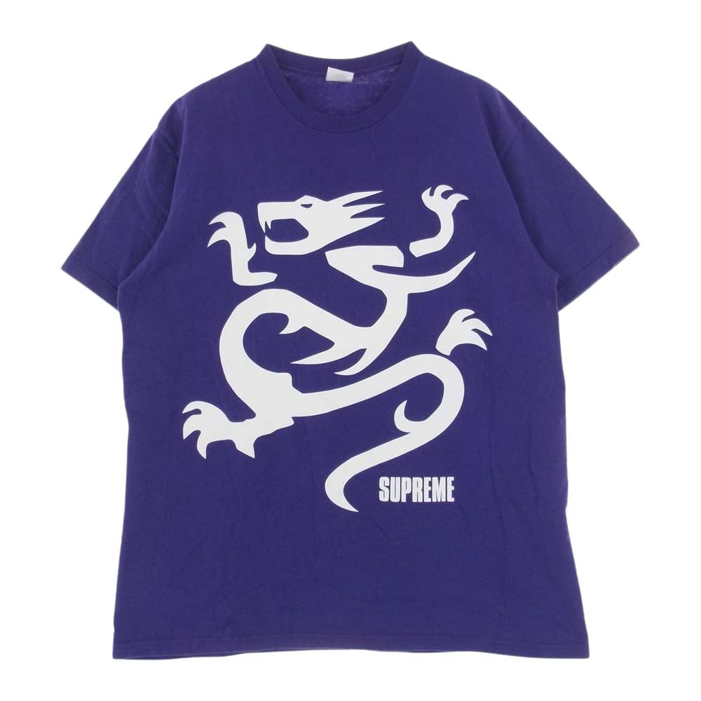 Supreme シュプリーム Mobb Deep Dragon Tee モブ ディープ ドラゴン 半袖 Tシャツ パープル系 L【中古】