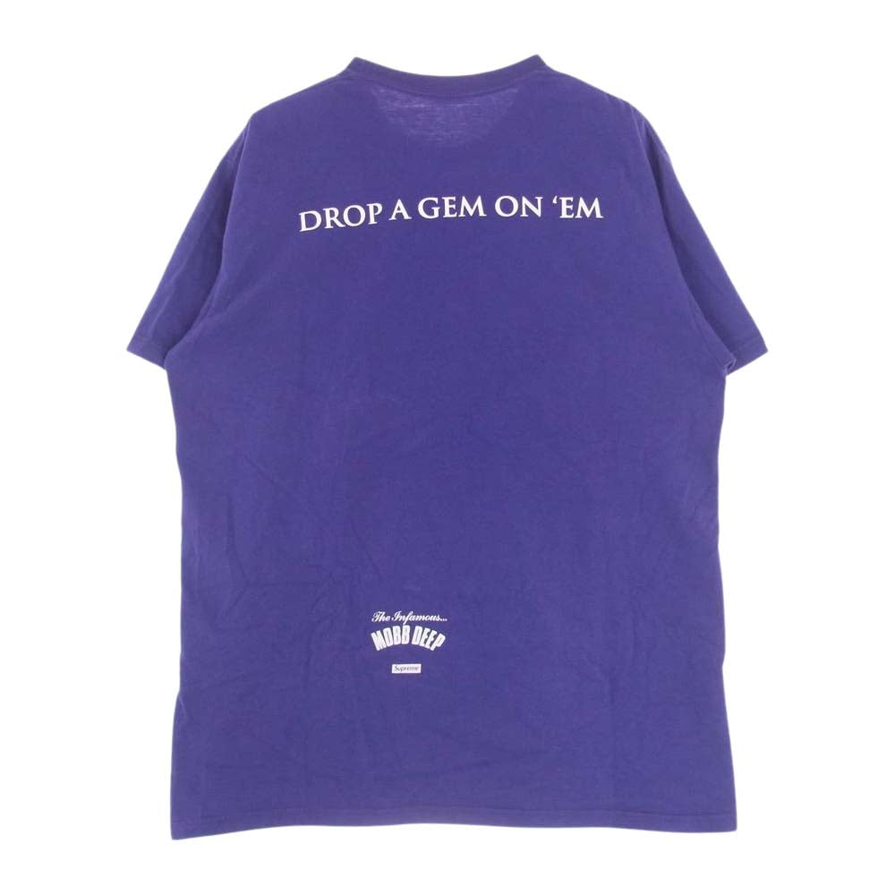 Supreme シュプリーム Mobb Deep Dragon Tee モブ ディープ ドラゴン 半袖 Tシャツ パープル系 L【中古】