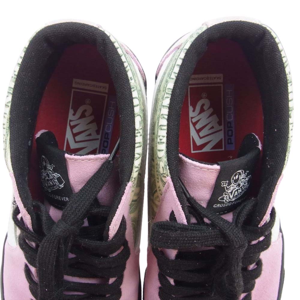 Supreme シュプリーム 23SS × Vans Dollar Skate Grosso Mid Pink バンズ ドル スケート グロッソ ミッド ピンク スニーカー マルチカラー系 27.5cm【中古】