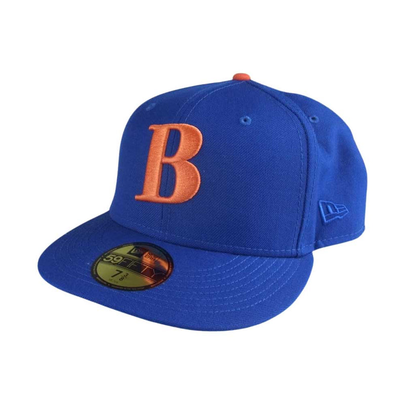 NEW ERA ニューエラ BETTER gift shop ベターギフトショップ B刺繍 ベースボールキャップ 帽子 ブルー系 58.7cm【中古】