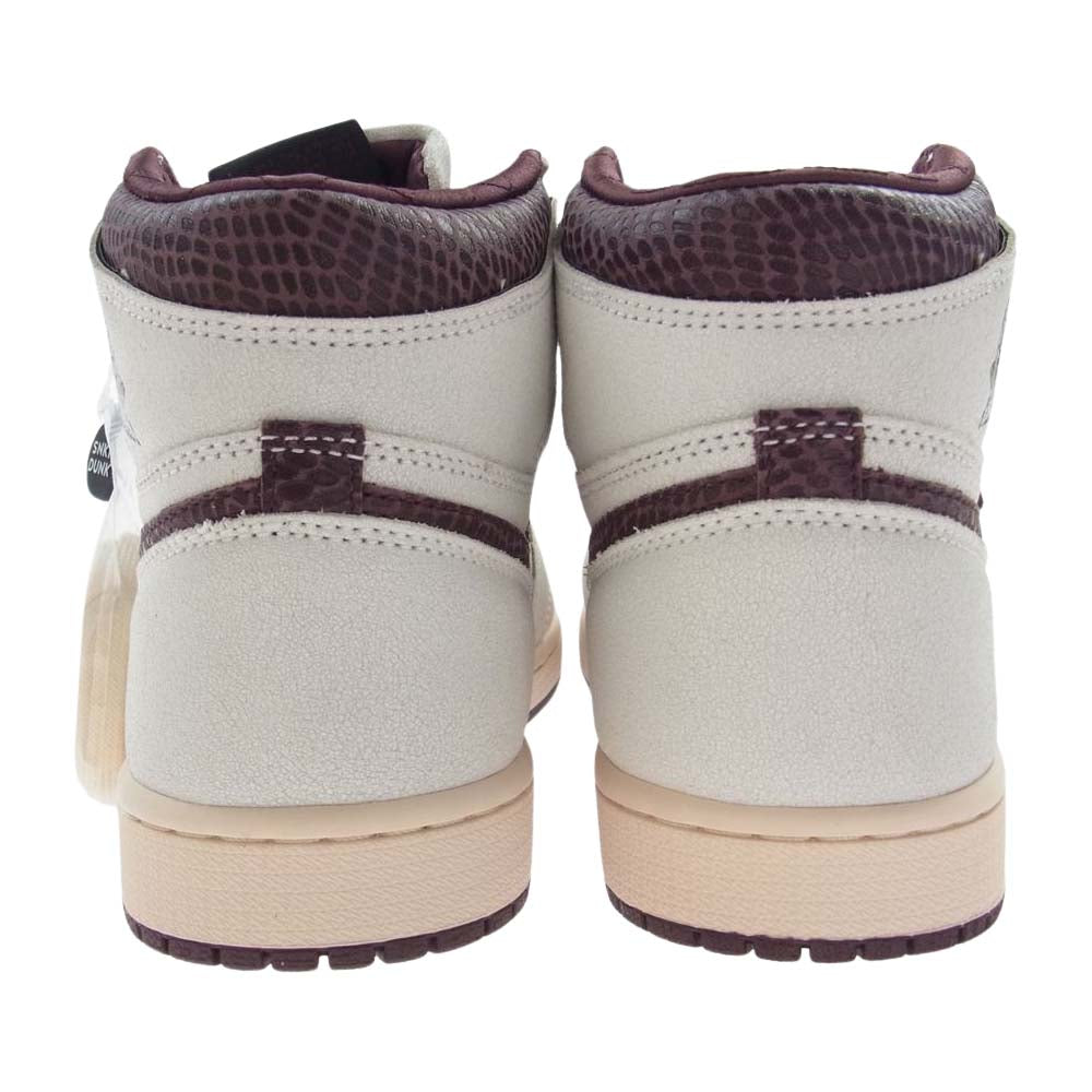 NIKE ナイキ DO7097-100 × A Ma Maniere アママニエール Air Jordan 1 Retro High OG Sail and Burgundy AJ1 エアジョーダン レトロ ハイ セイルアンドバーガンディ スニーカー オフホワイト系 27cm【新古品】【未使用】【中古】