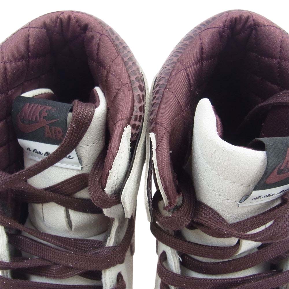 NIKE ナイキ DO7097-100 × A Ma Maniere アママニエール Air Jordan 1 Retro High OG Sail and Burgundy AJ1 エアジョーダン レトロ ハイ セイルアンドバーガンディ スニーカー オフホワイト系 27cm【新古品】【未使用】【中古】