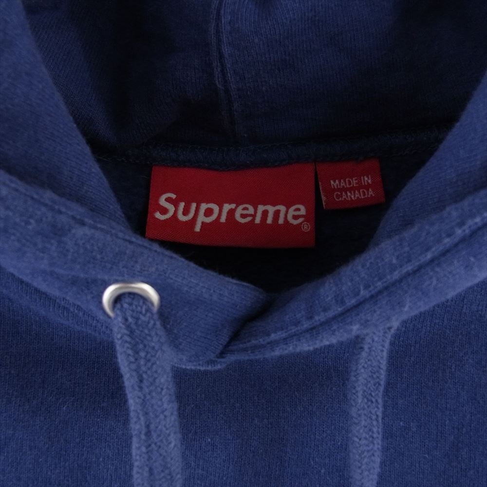 Supreme シュプリーム 20AW Pearl Hooded Sweatshirt フェルメール フーデット スウェットシャツ パーカー フーディ ネイビー系 S【中古】