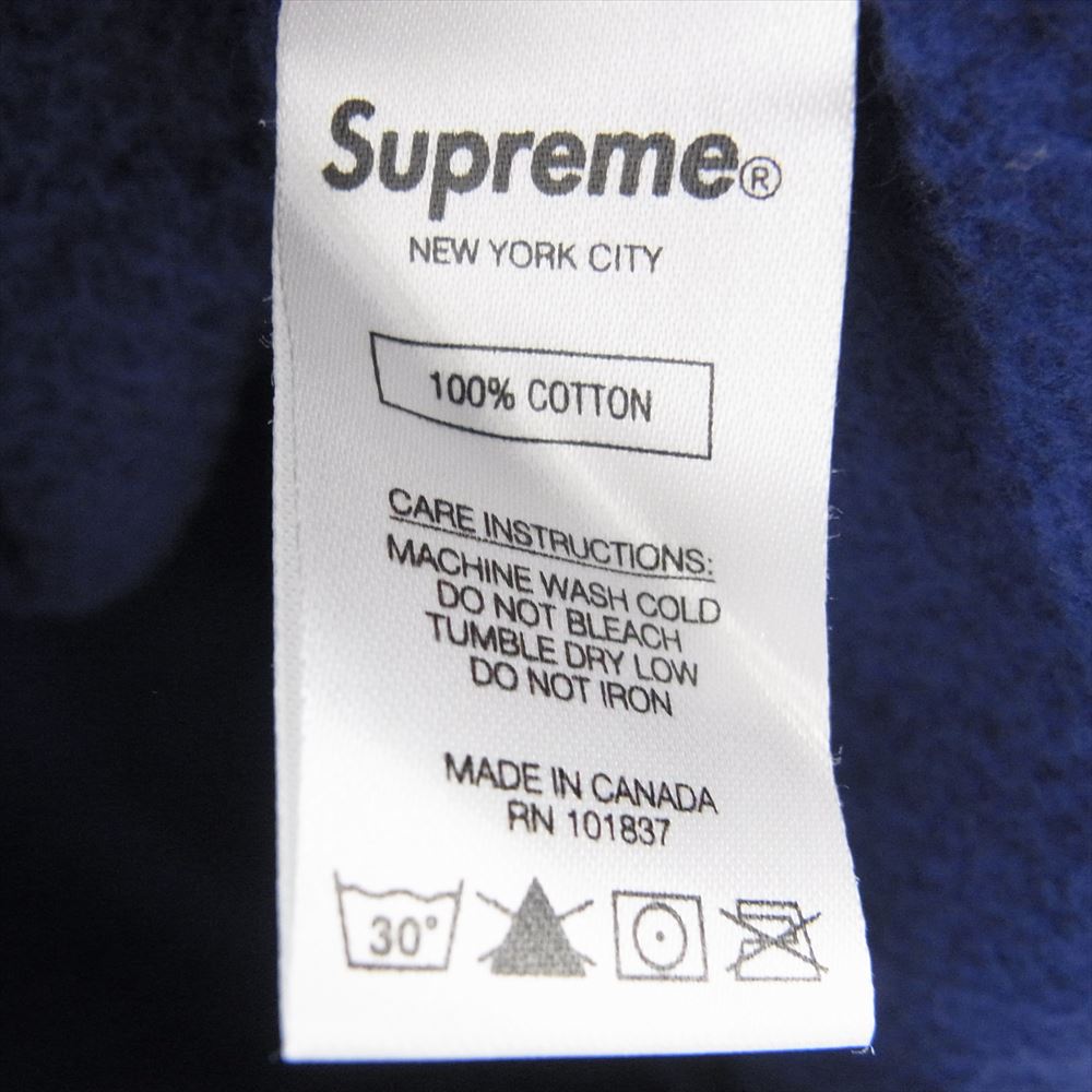 Supreme シュプリーム 20AW Pearl Hooded Sweatshirt フェルメール フーデット スウェットシャツ パーカー フーディ ネイビー系 S【中古】