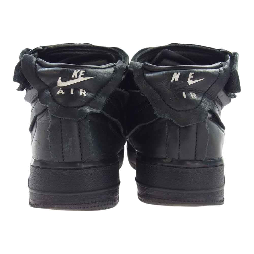 COMME des GARCONS コムデギャルソン DC3601-001 × NIKE AIR FORCE 1 AF1 MID BLACK ナイキ エアフォース1 ミッド スニーカー ブラック系 24cm【中古】