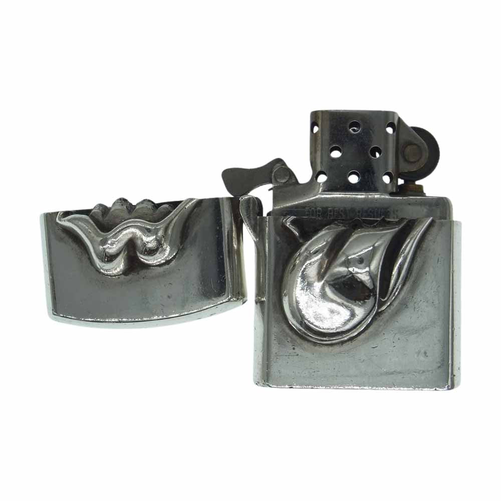 CHROME HEARTS クロムハーツ（原本無） L＆T ZIPPO LIGHTER ジッポ ライター リップ＆タン リップアンドタン シルバー系【中古】