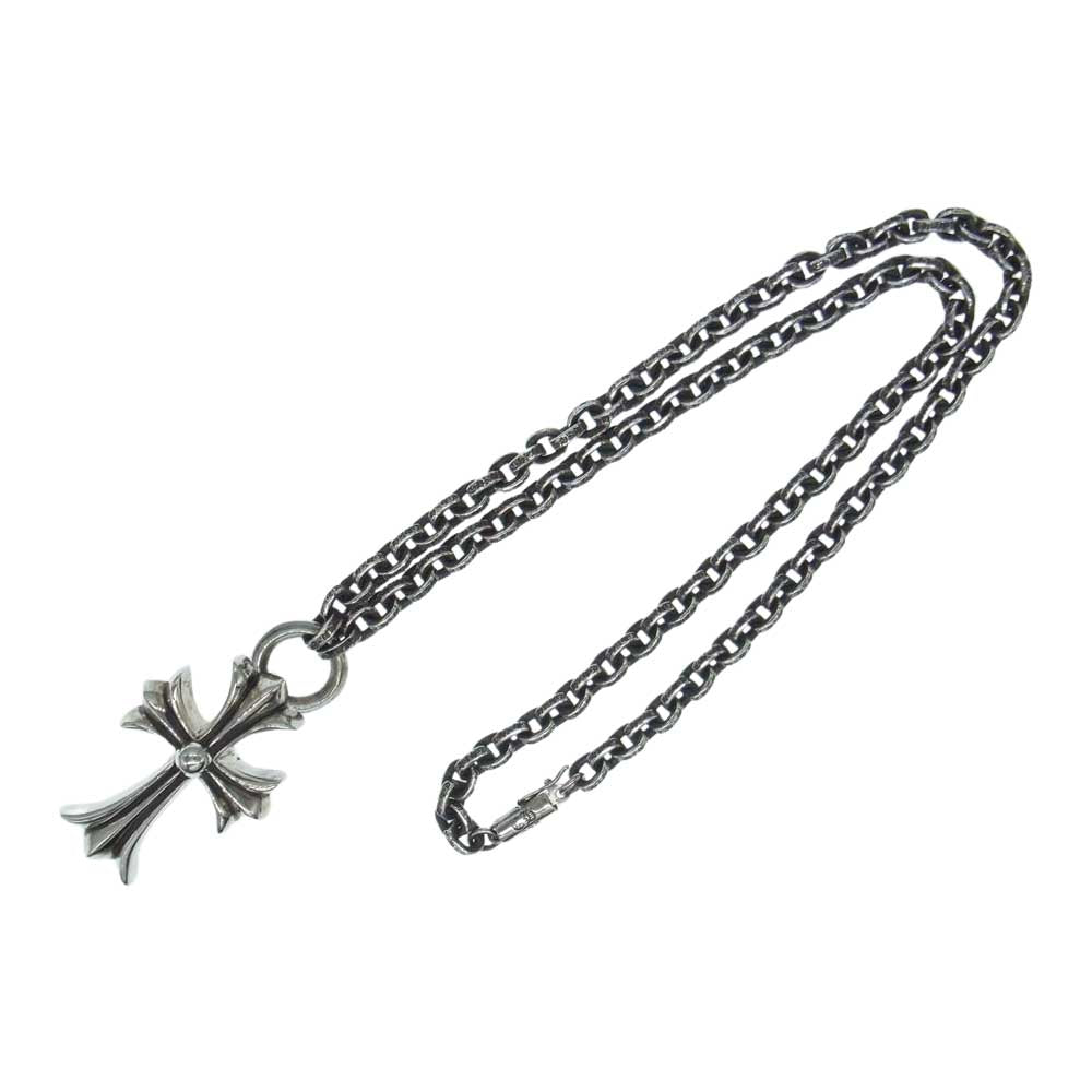 CHROME HEARTS クロムハーツ（原本無） スモールCHクロス ペーパーチェーン ネックレス 20inch シルバー系【中古】