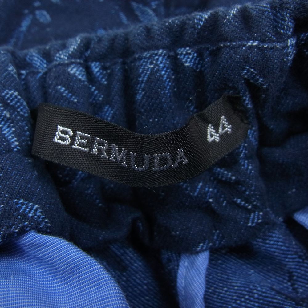 ピーティーゼロウーノ BERMUDA 総柄 バミューダ ショーツ ネイビー系【中古】