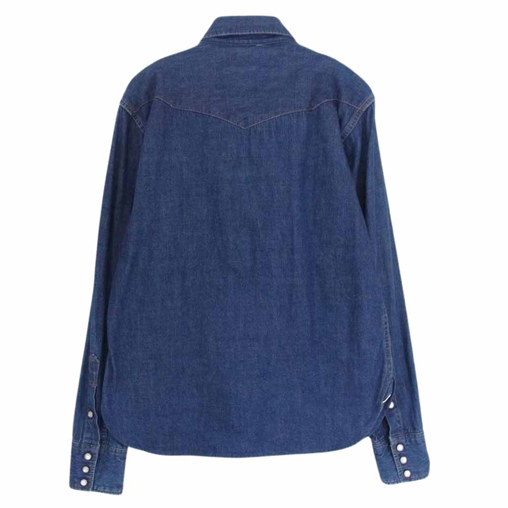 マーベリック デニム ウエスタン 長袖 シャツ インディゴブルー系 38【中古】