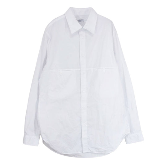 Yohji Yamamoto POUR HOMME ヨウジヤマモトプールオム 20AW HR-B30-053 前身切替 コットンブロード 長袖 シャツ ブラウス ホワイト系 2【中古】