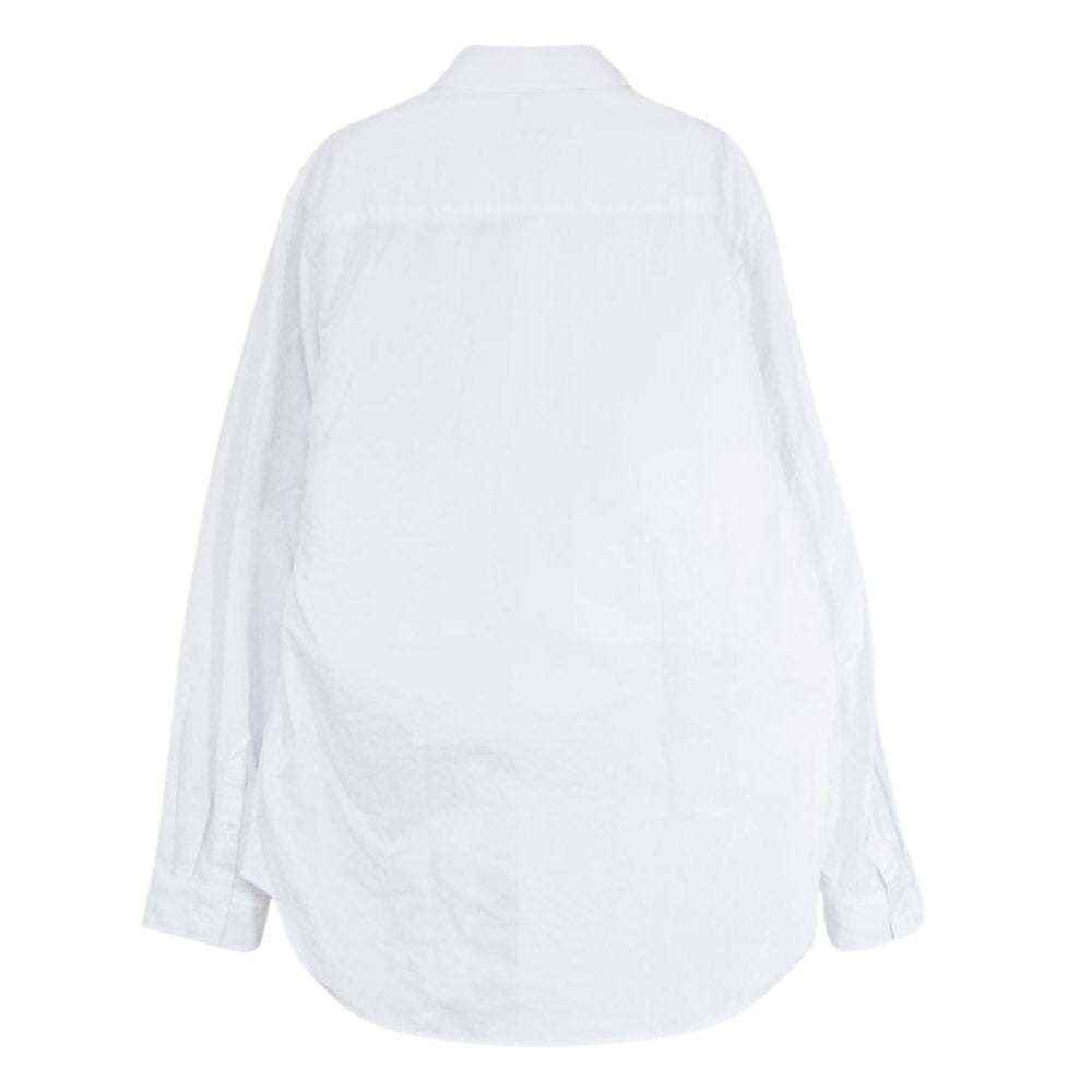 Yohji Yamamoto POUR HOMME ヨウジヤマモトプールオム 20AW HR-B30-053 前身切替 コットンブロード 長袖 シャツ ブラウス ホワイト系 2【中古】