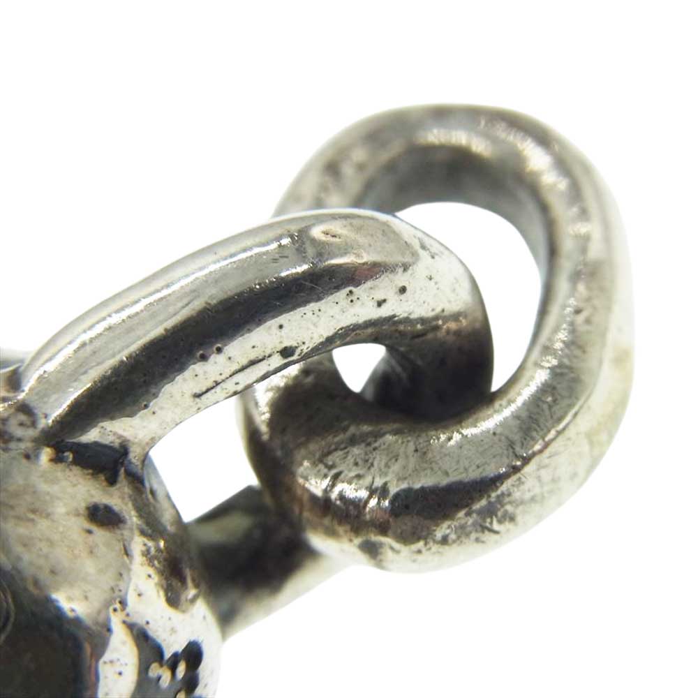 GABOR ガボール Gaboratory ガボラトリー マリア 宝石鑑別書付属 Single skull pendant シングル スカル ペンダント ハッピースカル ダイヤカスタム ペンダントトップ シルバー系【中古】