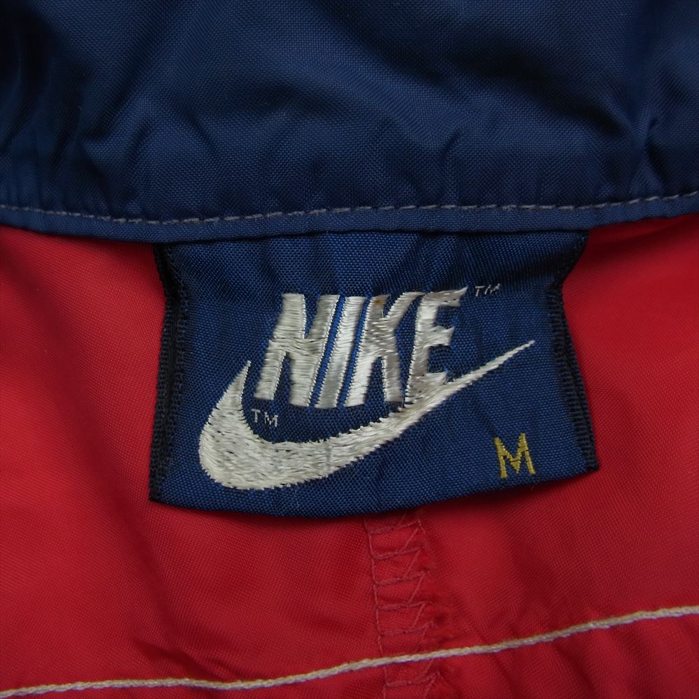 NIKE ナイキ ヴィンテージ 紺タグ 80s ナイロン ハーフジップ アノラック プルオーバ― ジャケット ネイビー系 M【中古】