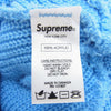Supreme シュプリーム 21AW Loose Gauge Beanie ルーズ ゲージ ビーニー ロゴ刺繍 ニット キャップ 帽子 ライトブルー系【中古】