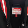 Supreme シュプリーム 21SS × Mitchell & Ness ミッチェル＆ネス Satin Varsity Jacket サテン バーシティ ジャケット ロゴ スタジャン ブラック系 M【中古】