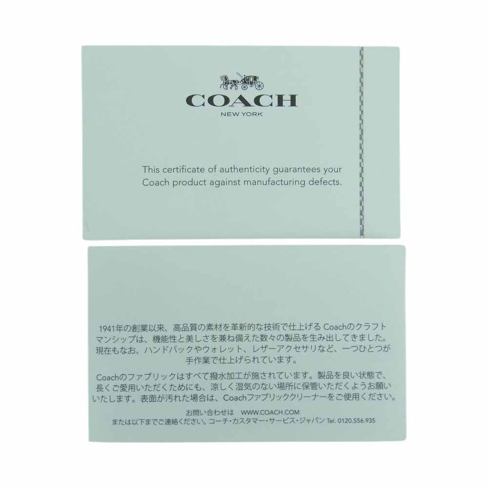 COACH コーチ 31210 チャーリー シグネチャー トート ショルダー バック ネイビー系【中古】