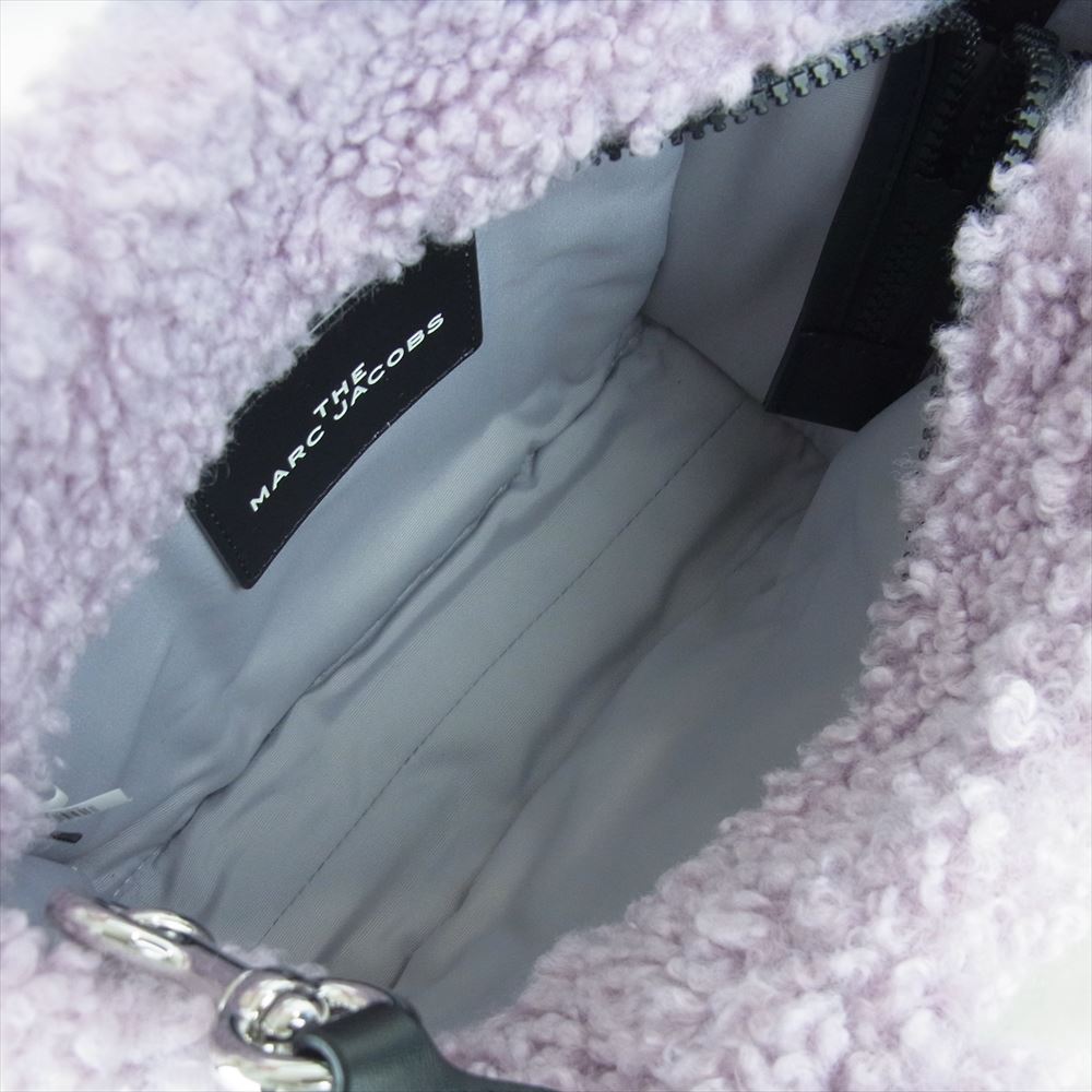 MARC JACOBS マークジェイコブス 2WAY ボア ハンド トート ショルダー バック ライトパープル系【美品】【中古】