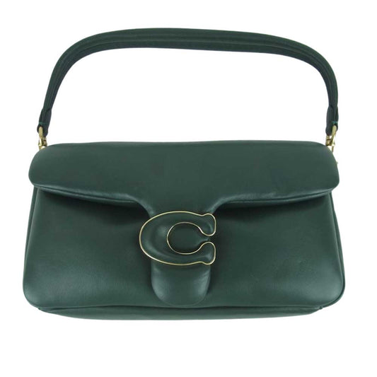 COACH コーチ C0772 ピロータピー レザー ショルダー バッグ モスグリーン系【中古】