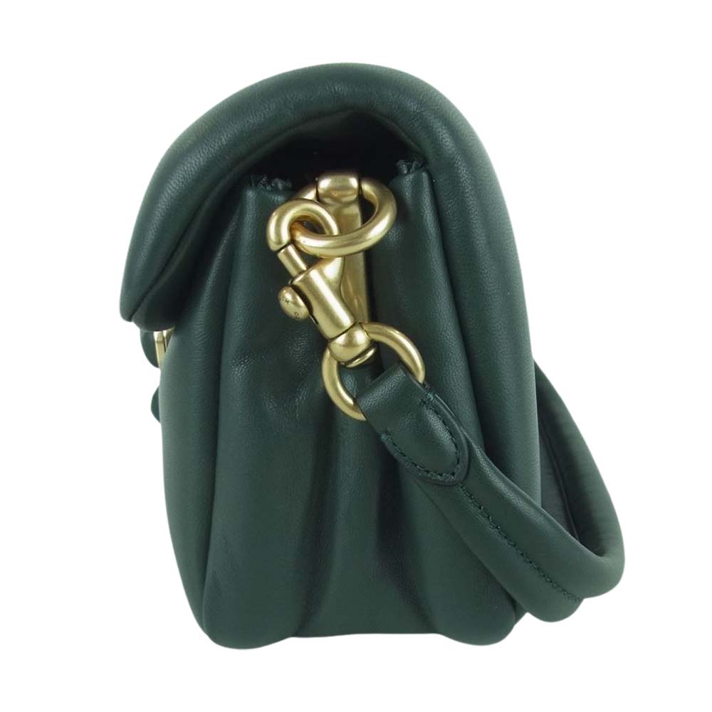 COACH コーチ C0772 ピロータピー レザー ショルダー バッグ モスグリーン系【中古】