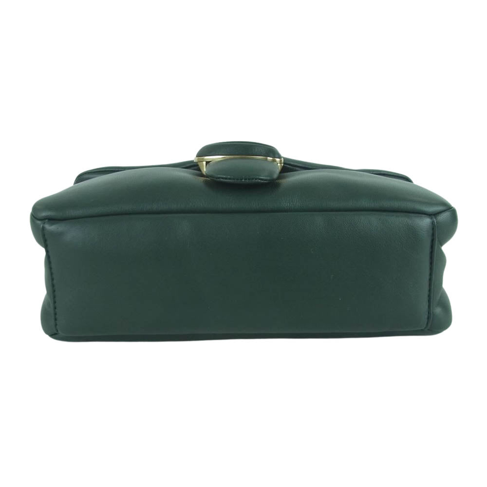 COACH コーチ C0772 ピロータピー レザー ショルダー バッグ モスグリーン系【中古】