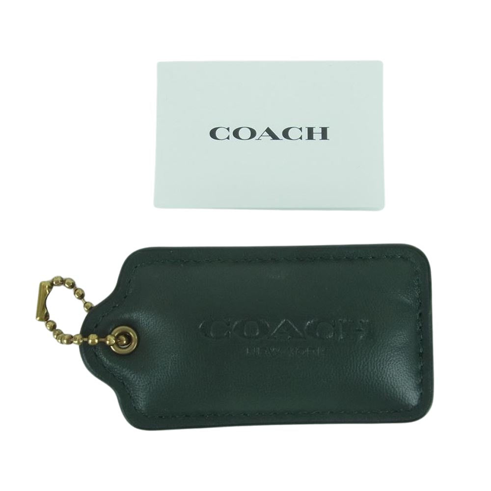 COACH コーチ C0772 ピロータピー レザー ショルダー バッグ モスグリーン系【中古】