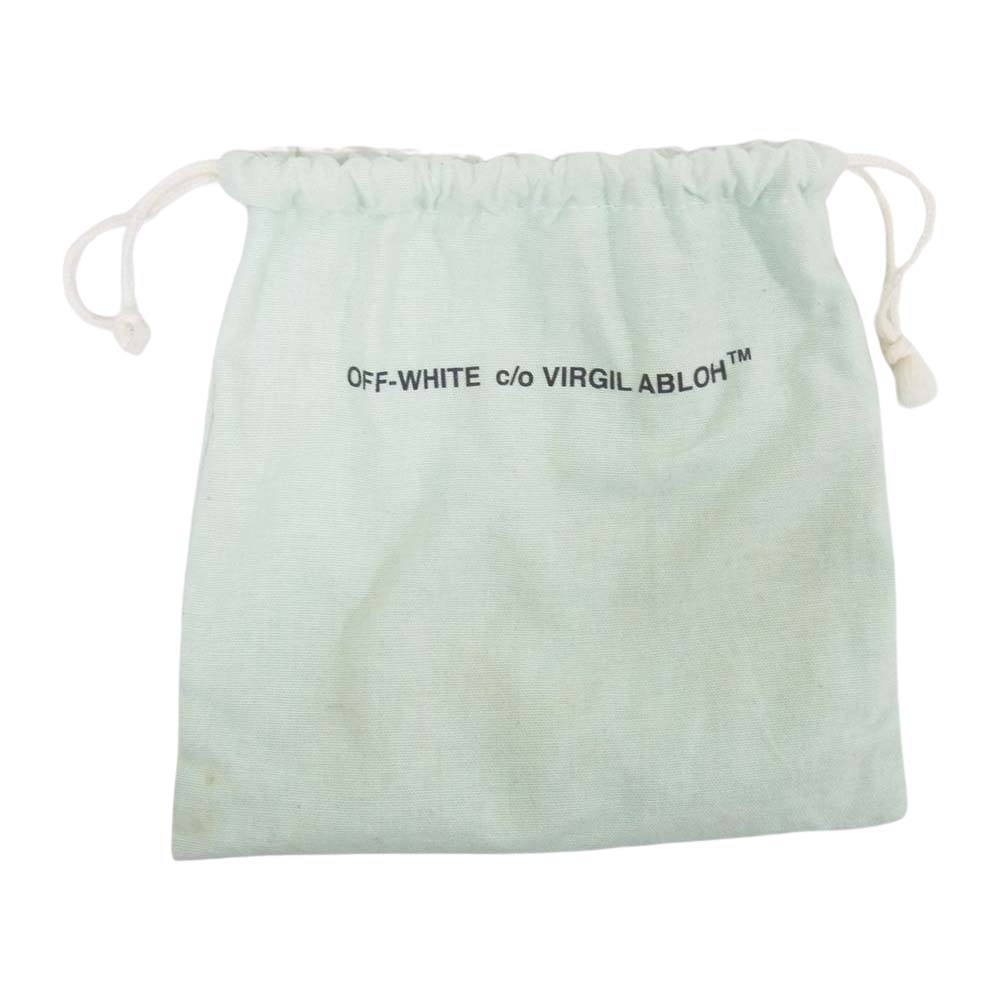 OFF-WHITE オフホワイト OMNC013E19853058 VIRGIL ABLOH ヴァージルアブロー ウォレットチェーン付き コインケース カードケース ミニ財布 ブラック系【中古】