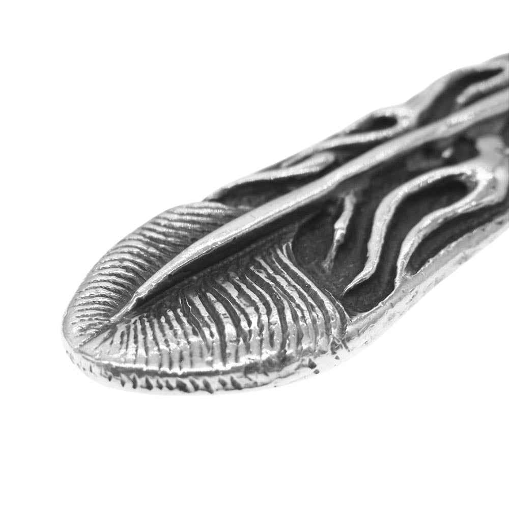 TRAVIS WALKER トラヴィスワーカー ギャランティカード付属 Phoeniix Feather Large フェニックス フェザー ラージ シルバー ペンダント トップ シルバー系【中古】