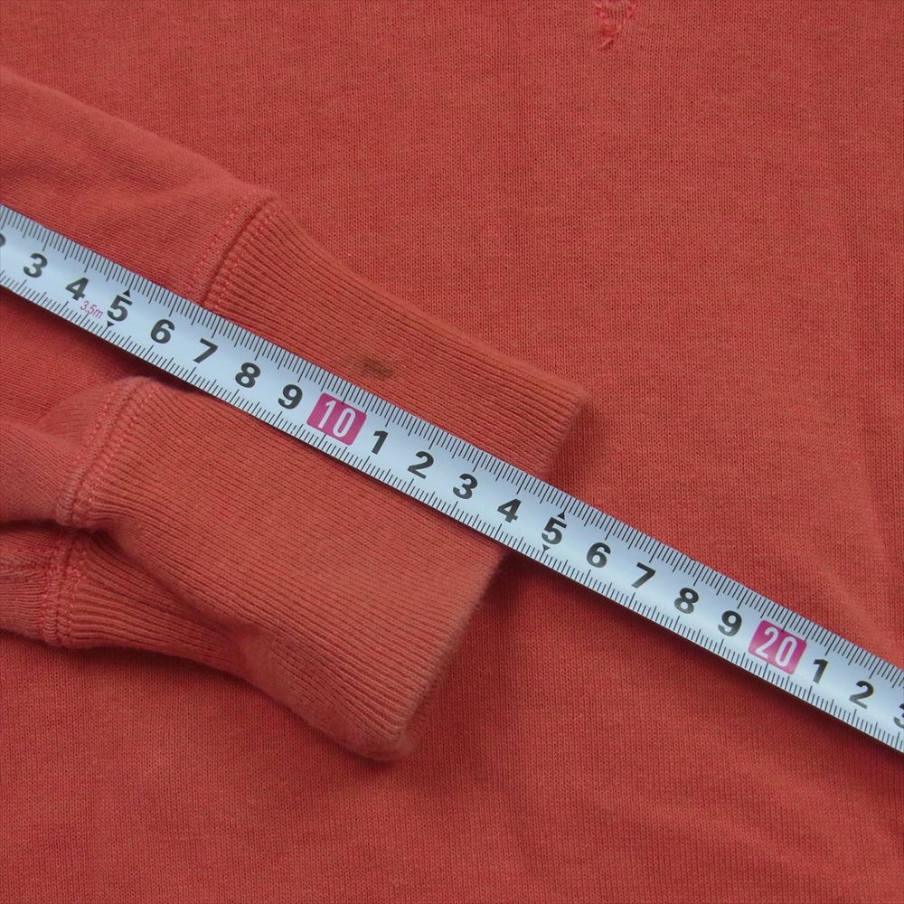 A BATHING APE アベイシングエイプ 後付け フード スウェット パーカー コットン 日本製 レッド系 M【中古】