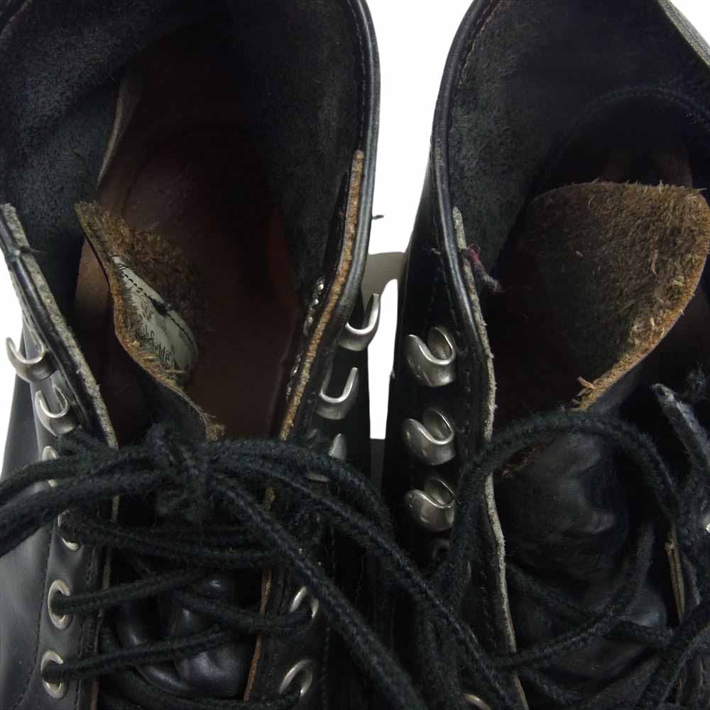RED WING レッドウィング 四角犬タグ アイリッシュセッター クラシック モックトゥ ブーツ ブラック系 US5.5D【中古】