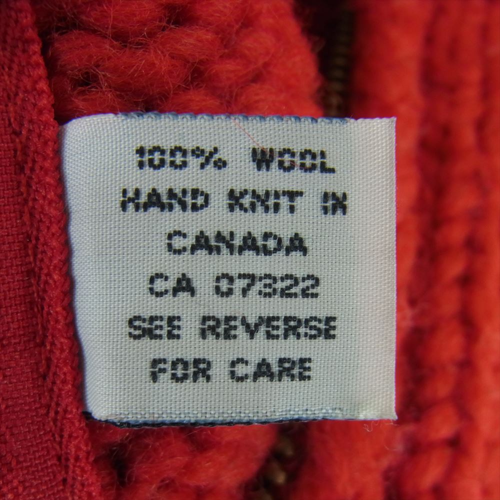 A BATHING APE アベイシングエイプ CANADIAN SWEATER カナディアン セーター POST O'ALLS ポストオーバーオールズ カウチン レッド系 ベージュ系 サイズ表記なし【中古】