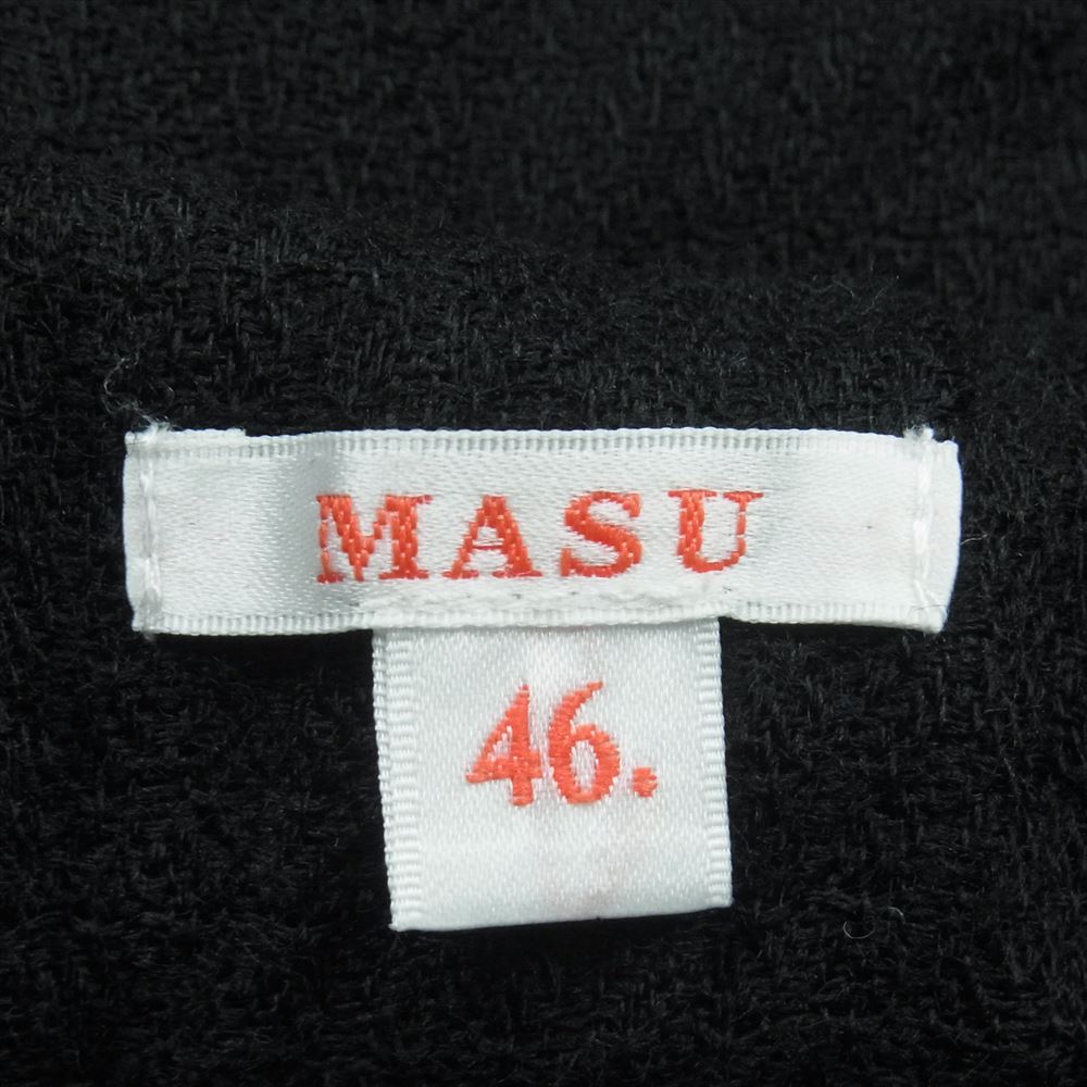 エムエーエスユー 21SS MFSS-PT0521 WIDE SHORTS ワイド ウール ドローコード パンツ ブラック系 46【中古】