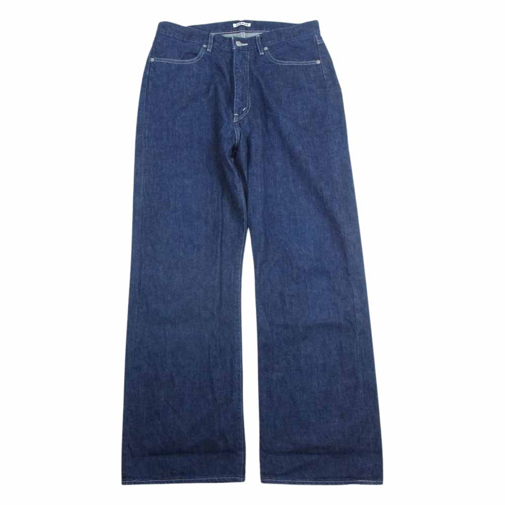 AURALEE オーラリー 22SS A22SP02SD SELVEDGE LIGHT DENIM PANTS ライトオンス デニム パンツ ジーンズ インディゴブルー系 4【中古】