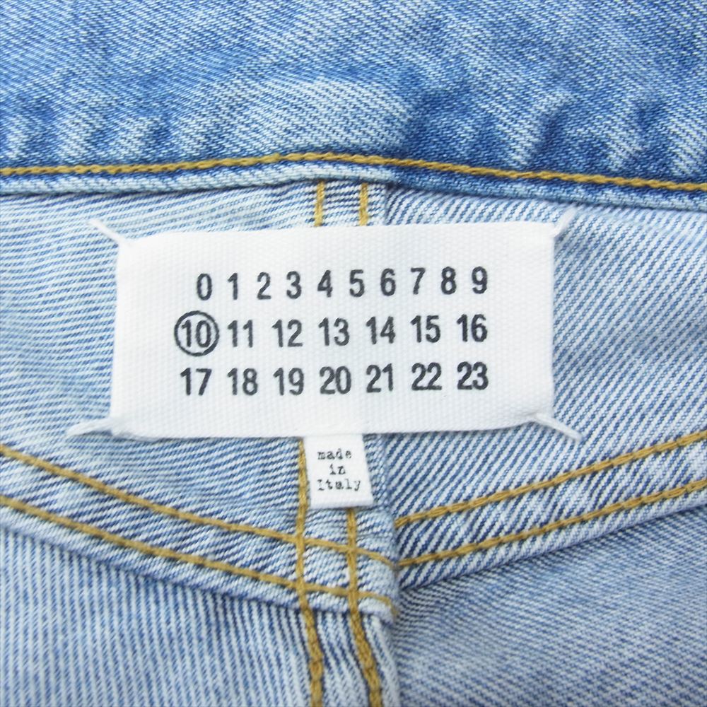 MAISON MARGIELA メゾンマルジェラ 22SS S50LA0193 S30561 10ライン Slip technique 4ステッチ ジーンズ デニム パンツ インディゴブルー系 30【中古】